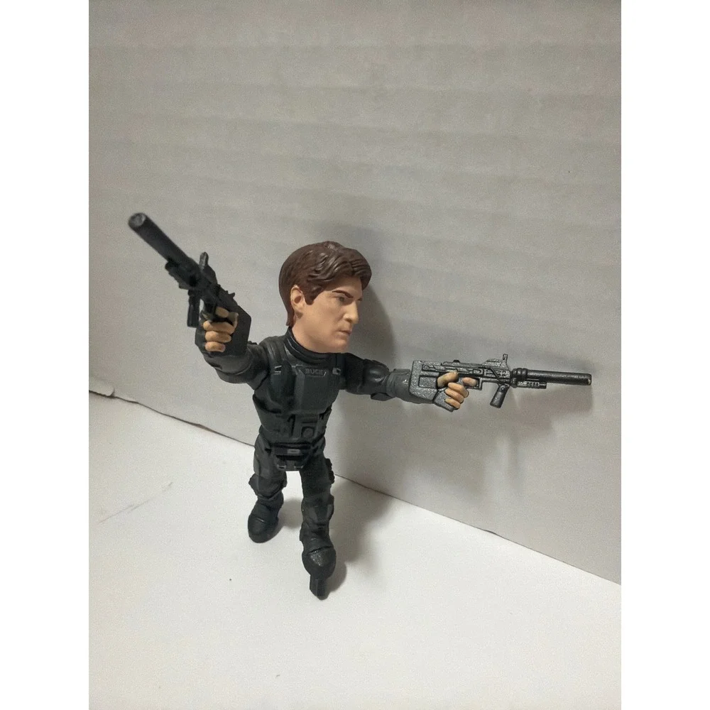 Halo Reach Buck Action Figure McFarlane Toys ODST Black Tactical Gear Dual SMGs